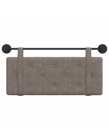 Testata appesa Montaggio a parete Grigio 100 cm PU Antico