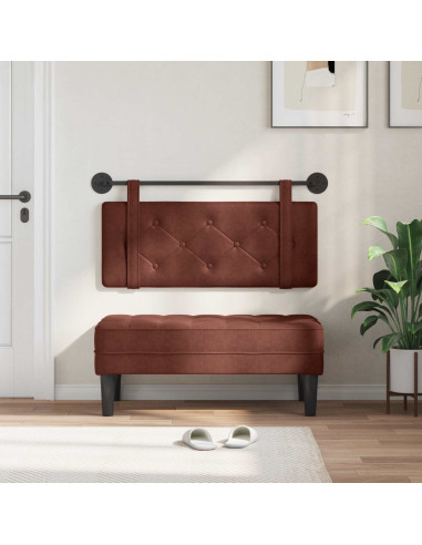 Testata appesa Marrone Lucido 100 cm PU Antico