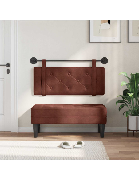 Testata appesa Marrone Lucido 100 cm PU Antico