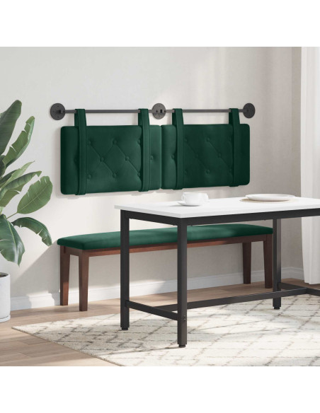 Testata appesa Verde Scuro 130 x 55 x 5 cm Velluto