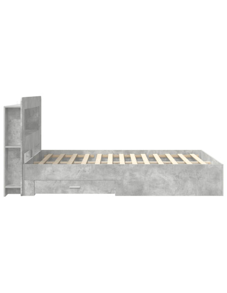 Telaio del letto con storage Grigio Cemento 150 x 200 cm
