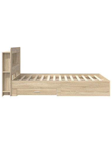 Telaio del letto con storage Rovere Sonoma 150 x 200 cm