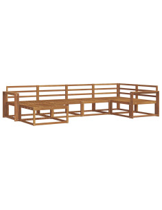 Set di divani da esterno 6 pcs Naturale 2
