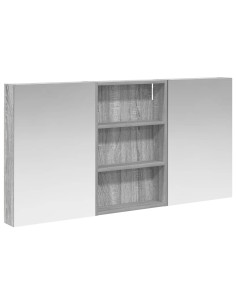 Set di Armadi da Bagno con porta 3 pcs 120 x 10,5 x 60,5 cm 2