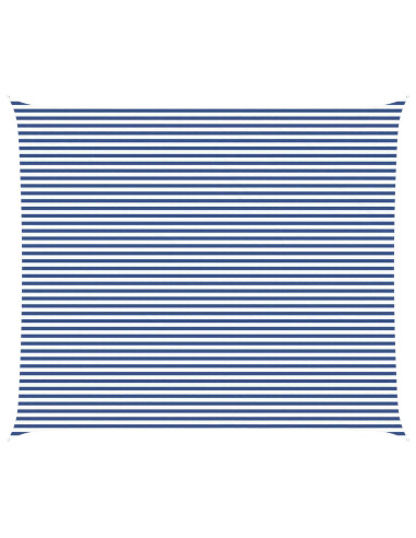 Vela da sole Blu e Bianco 7 x 6 m 100% Poliestere Oxford