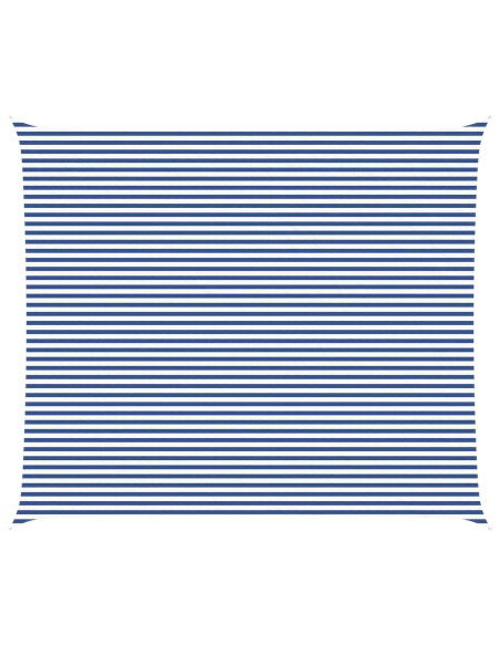 Vela da sole Blu e Bianco 7 x 6 m 100% Poliestere Oxford