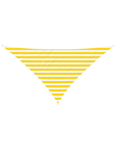 Telo Ombra da Esterno Giallo e Bianco 2,5 x 2,5 x 3,5 m 2
