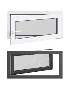 Finestra per Soffitta RISOR Antracite 100 x 50 cm PVC e Vetro 2