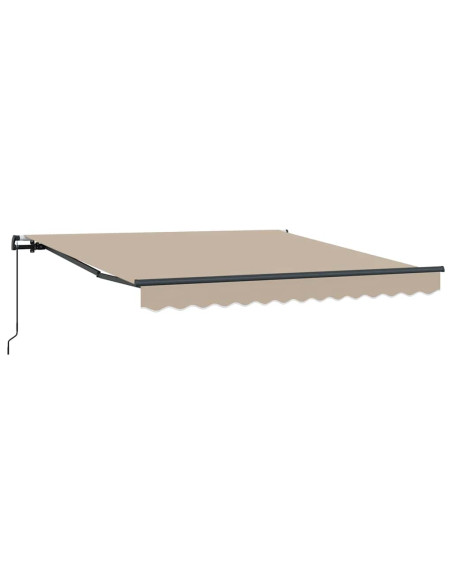 Tenda Retrattile Beige 300 x 250 cm Poliestere e Acciaio