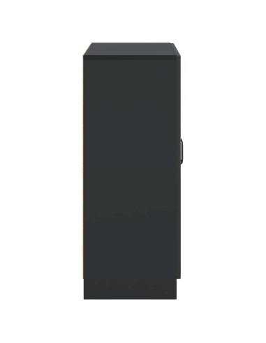 Credenza Nero 66 x 34,5 x 87 cm Legno ingegnerizzato