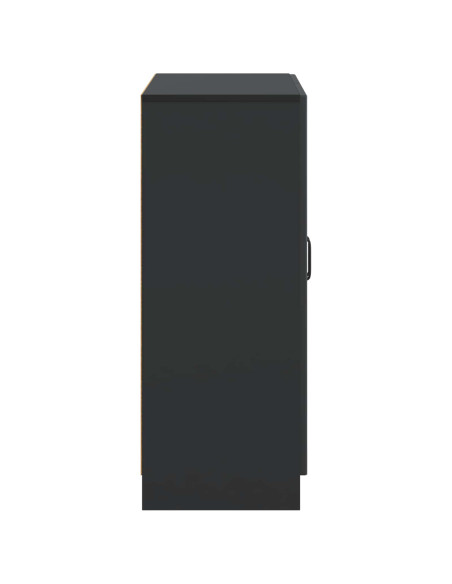 Credenza Nero 66 x 34,5 x 87 cm Legno ingegnerizzato