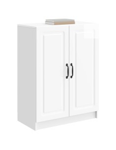 Credenza Bianco Lucido 66 x 34,5 x 87 cm Legno ingegnerizzato 2