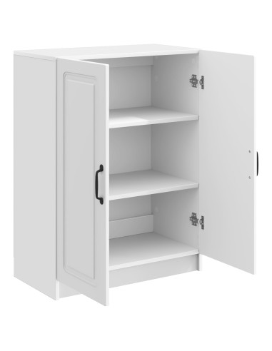 Credenza Bianco Lucido 66 x 34,5 x 87 cm Legno ingegnerizzato