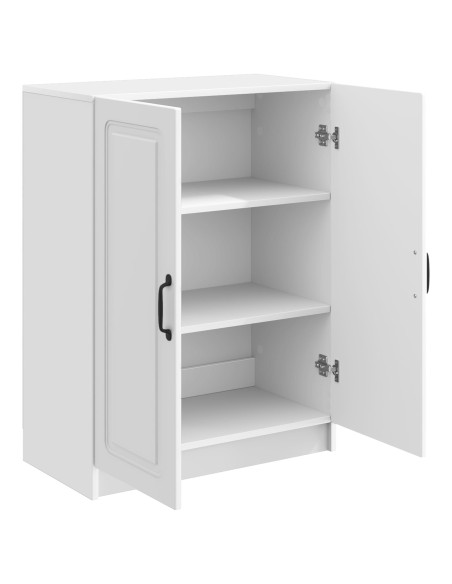 Credenza Bianco Lucido 66 x 34,5 x 87 cm Legno ingegnerizzato