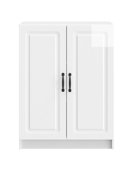 Credenza Bianco Lucido 66 x 34,5 x 87 cm Legno ingegnerizzato