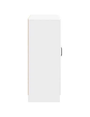 Credenza Bianco Lucido 66 x 34,5 x 87 cm Legno ingegnerizzato