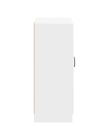 Credenza Bianco Lucido 66 x 34,5 x 87 cm Legno ingegnerizzato