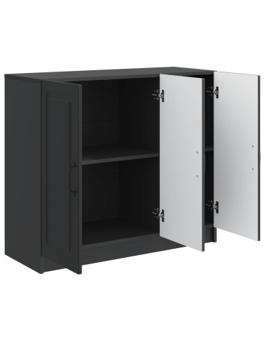 Credenza Nero 89 x 34,5 x 77 cm Legno ingegnerizzato
