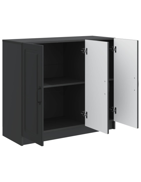 Credenza Nero 89 x 34,5 x 77 cm Legno ingegnerizzato
