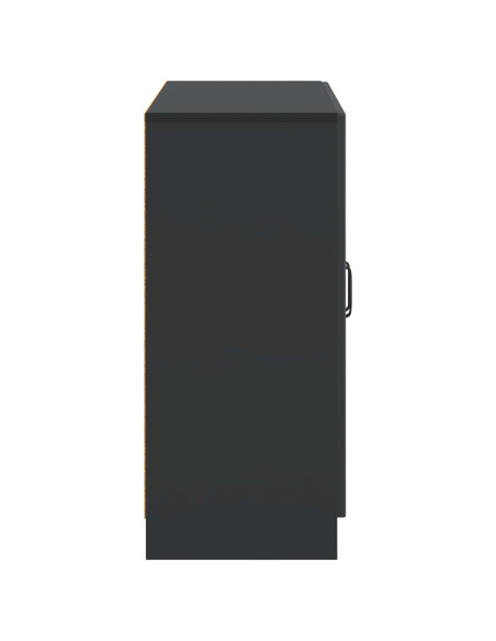 Credenza Nero 89 x 34,5 x 77 cm Legno ingegnerizzato
