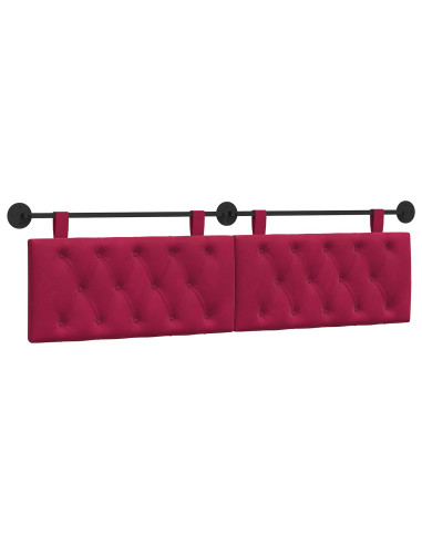 Testata appesa Rosso Vino 170 x 55 x 7 cm Velluto