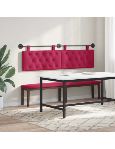 Testata appesa Rosso Vino 170 x 55 x 7 cm Velluto