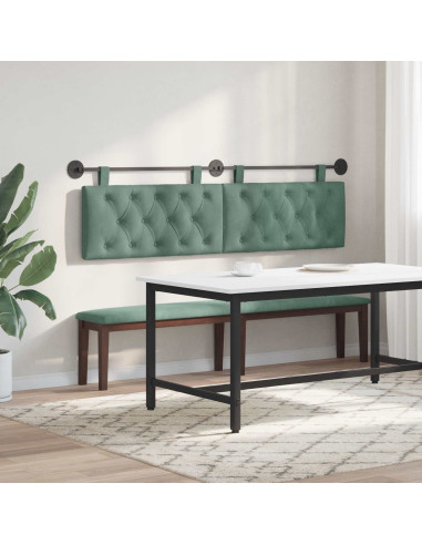 Testata appesa Verde Mare 170 x 55 x 7 cm Velluto