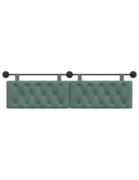 Testata appesa Verde Mare 170 x 55 x 7 cm Velluto