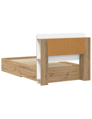 Telaio del letto con storage Rovere Artigianale 80 x 200 cm