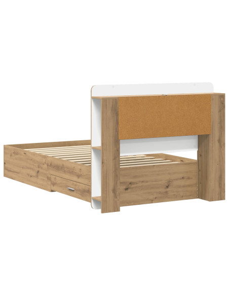 Telaio del letto con storage Rovere Artigianale 80 x 200 cm