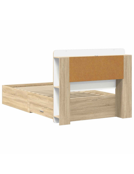 Telaio del letto con storage Rovere Sonoma 80 x 200 cm
