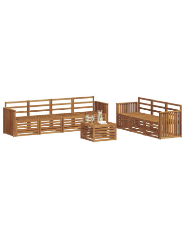 Set divani Naturale Legno di Acacia Massello