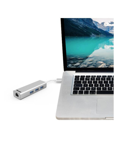 HUB 3 PORTE USB 3.0 + LAN RJ45