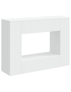 Tavolo consolle Bianco 101 x 29 x 74 cm Legno ingegnerizzato 2
