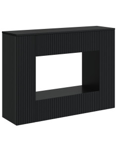 Tavolo consolle Nero 101 x 29 x 74 cm Legno ingegnerizzato 2