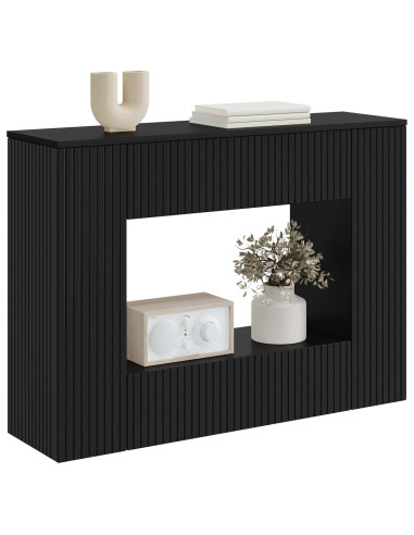 Tavolo consolle Nero 101 x 29 x 74 cm Legno ingegnerizzato