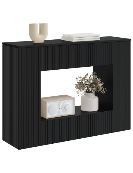 Tavolo consolle Nero 101 x 29 x 74 cm Legno ingegnerizzato