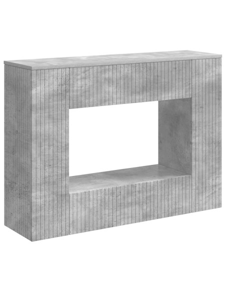 Tavolo consolle Rigato Grigio Cemento 101 x 29 x 74 cm