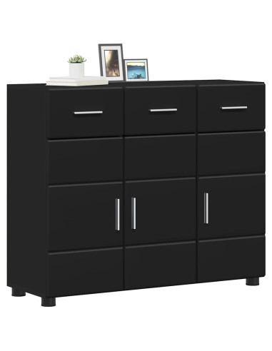 Credenza FLORIN Nero 88,5 x 30,5 x 73 cm Legno multistrato