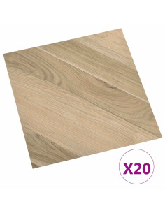 Plance per Pavimentazione Autoadesiva 30,5 x 30,5 cm 20 pcs PVC 2