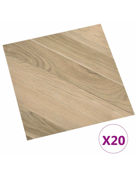 Plance per Pavimentazione Autoadesiva 30,5 x 30,5 cm 20 pcs PVC