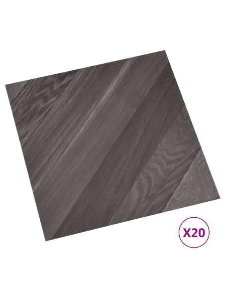 Plance per Pavimentazione Autoadesiva 30,5 x 30,5 cm 20 pcs PVC