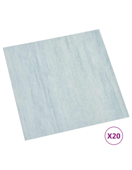 Plance per Pavimentazione Autoadesiva 30,5 x 30,5 cm 20 pcs PVC