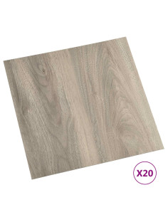 Plance per Pavimentazione Autoadesiva 30,5 x 30,5 cm 20 pcs PVC 2