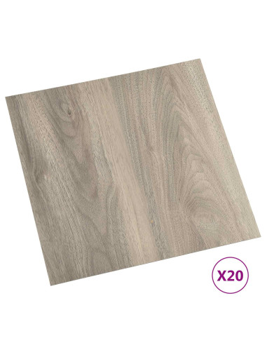 Plance per Pavimentazione Autoadesiva 30,5 x 30,5 cm 20 pcs PVC