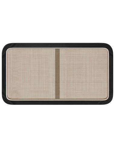 Testiera con testiera Nero 100 x 55 x 3 cm Rattan