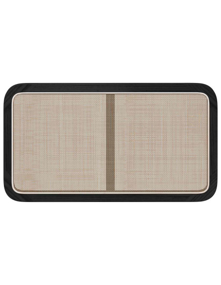 Testiera con testiera Nero 100 x 55 x 3 cm Rattan