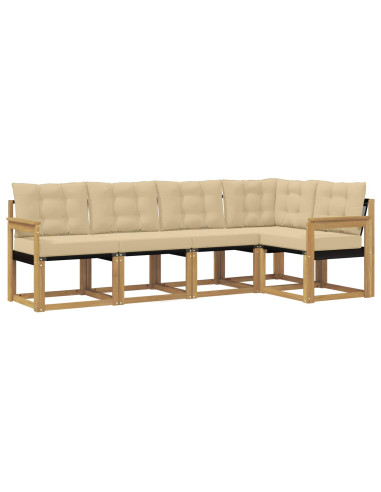Set di divani da esterno con cuscino 5 pcs