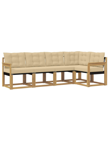 Set di divani da esterno con cuscino 5 pcs