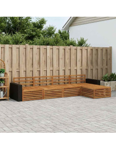 Set di divani da esterno 5 pcs Naturale